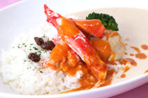 オホーツク産蟹の流氷ホワイトカレー